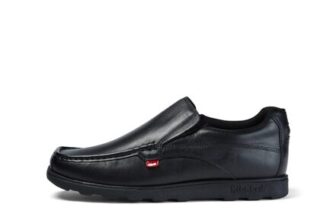 Kickers Mens Fragma Slip Moc Toe Shoes Black UK 8