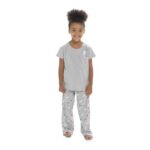 Kids Follow That Dream Grey Cat Pocket Pyjama Set