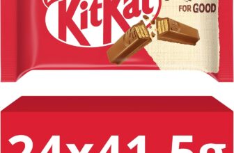 KitKat 4-Finger Milk Chocolate Biscuit Bar 24x 41.5g Bars Chocolate Multipack