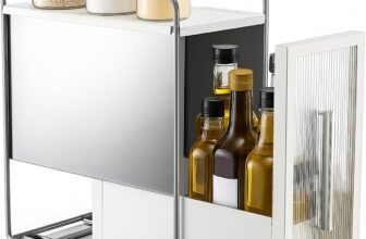 Kitchen Countertop Spice Rack Organizer Sliding Vertical Storage for Spices, Oil, Salt & Vinegar Compact Corner Storage, Perfect for Kitchen Pantry & Coffee Station