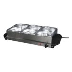 Kitchen Master 3 Dish Silver Buffet Server