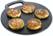 KitchenCraft Baking Stone Tray, Non Stick, for Oven or Hob, Round, Cast Iron, 27 cm x 6.5 mm – Prime Deal