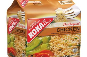 Koka Original Chicken Flavour Oriental Style Instant Noodles, 85g x 5 (£1.60 S&S)