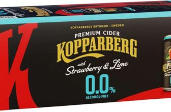 Kopparberg Premium Alcohol Free Cider Strawberry and Lime, 10 x 330ml – £6.32 With S&S (Prime Exclusive)