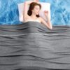 LAGRATY Cooling Blanket (130x180cm Single) for Sweats Absorbs Heat to Keep Adults Cool on Warm Nights, Q-Max 0.5 for Hot Sleepers, Ultra-Cool Lightweight Blanket, Grey