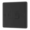 LAP 13A Switched Fused Spur with LED Matt Black with Black Inserts – free C& C