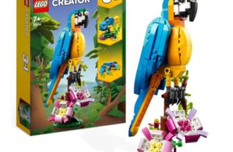 LEGO Creator 3-in-1 Exotic Parrot-Frog-Fish Building Toy 31136