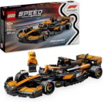 LEGO Speed Champions McLaren F1 Team MCL38 Race Car Toy – Model Kit w/a Collectible Formula 1 Driver Minifigure – Gift for 10 Year Old Boys, Girls and Adult Motorsport Fans – 77251
