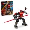 LEGO Star Wars: The Clone Wars Darth Maul Mech Building Toy,Large Double-Bladed Red Lightsaber 75411