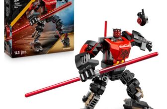 LEGO Star Wars: The Clone Wars Darth Maul Mech Building Toy,Large Double-Bladed Red Lightsaber 75411