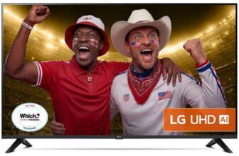 LG 50UA73006LA (2025) LED HDR 4K Ultra HD Smart AI TV, 50 Inch, Black – 5 Year Warranty – With Code