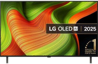 LG OLED48B56LA (2025) OLED HDR 4K Ultra HD Smart AI TV, 48, Dolby Atmos, 5 Year Warranty With 10% Auto Discount & Code MY JL Members