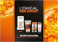 LOréal Men Expert, Sports Routine Men Gift Set – Moisturiser, Face Wash, Cooling Shower Gel & Deodorant