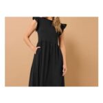 LTS Tall Black Frill Sleeve