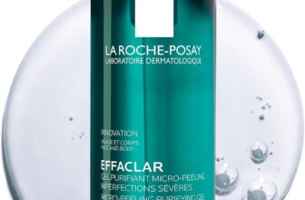 La Roche-Posay Effaclar Micro-Peeling Gel Cleanser, Purifying Face and Body Wash for Persistent Imperfections and Acne-Prone Skin, with 2% Salicylic Acid and Lactic Acid, 400ml