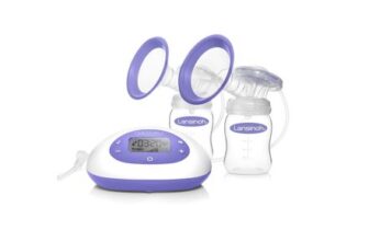 Lansinoh 2-in-1 Double Electric Breast Pump with Bottles