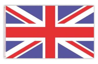 Large Great Britain Flag 5×3 FT Union Jack Banner with Metal Eyelets