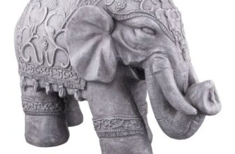 Large Stone Elephant Ornament
