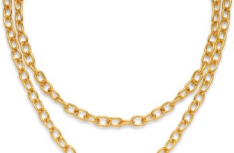 Layered Puffy Heart Necklaces For Women Gold And Silver Plated Heart Pendant Necklace Long Chain Necklace