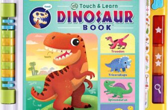 LeapFrog Touch & Learn Dinosaur Book, Educational & Interactive Book, 500 Touchpoints, Triassic, Jurassic, & Cretaceous Periods, Music & Phrases, Toddler Toy for Ages 3, 4, 5 Years, English Version