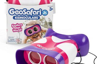 Learning Resources GeoSafari Jr. Kidnoculars Pink Binoculars For Toddlers & Kids, Gift for Toddlers Ages 3, Childrens Binoculars, Outdoor Play, EYFS Outdoor Resources.