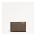 Leather Medium Bifold Purse. Coffee
