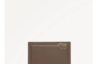 Leather Medium Bifold Purse. Coffee