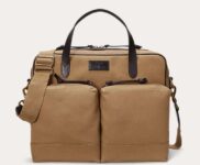 Leather-Trim Canvas Commuter Bag