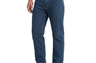 Lee Cooper Mens Jeans Classic Regular Fit with 5 Pockets Design Zip Fly Black / Navy (£14.99 – £19.99 size dependent)