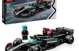 Lego Speed Champions Mercedes-AMG F1 W15 Race Car Toy with a Collectible Formula 1 Driver Mini Figure 77244