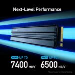 Lexar NM790 2TB PCIe Gen 4 NVMe M.2 SSD with Heatsink – LNM790X002T-RN9NG