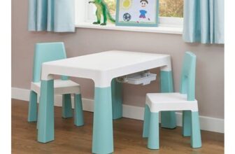 Liberty House Toys Kids Height Adjustable Table and Two Chairs Set