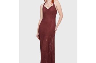 Liliths Garden Maxi Dress Burgundy