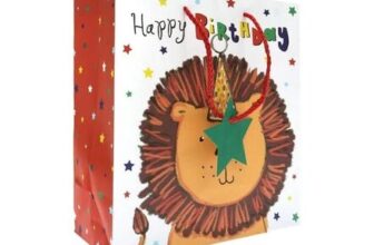 Lion Birthday Gift Bag 26.5cm X 33cm