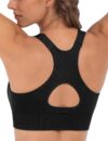 Litherday Womens Sports Bra High Impact Push Up Wirefree Seamless with Adjustable Straps Removable Pads Fitness Yoga Running Bra