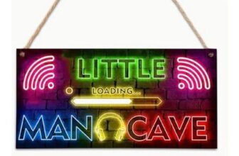 Little Man Cave Gaming Sign LED Neon Wall Decor