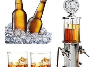 Lobamop Wine Gas Station Cocktail Dispenser with Double Pumps