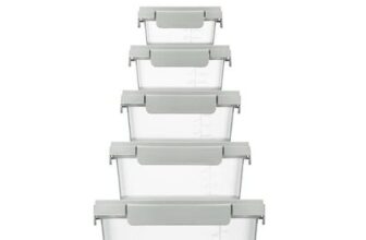 LocknLock NestnLock Sage Green Container Set, 5pc