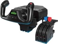 Logitech G Saitek PRO Flight Yoke System, Professional Simulation Yoke And Throttle Quadrant, 3 Modes, 75 Programmable Controls Prime Only