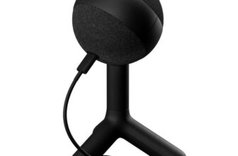 Logitech G Yeti Orb Condenser RGB Gaming Microphone with LIGHTSYNC, USB Mic for Streaming, Cardioid, USB Plug and Play for PC/Mac – Black