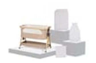 Lunar Bedside Crib Oatmeal New Arrival Bundle – Duckling Print