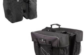 M-Wave Rear pannier bag, incl. rain cover For Bicycle