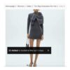 MANGO Grey Knitted Shift Dress