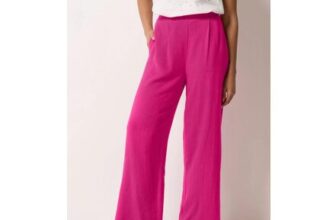 M&Co Linen Wide Leg Trousers