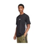 MEDIUM Adidas Mens Essential Three Stripes Single Jersey TEE