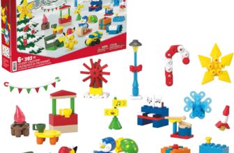 MEGA Pokémon Building Toys Set, Holiday Calendar with 202 Pieces, 2 Poseable Characters and Accessories, for Kids, GYG99
