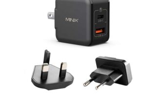 MINIX NEO P1 Mini 33W PPS 2-Port GaN Travel Charger ( Nano Phone Charger / UK / US / EU / Prime ) MINIX Direct/FBA