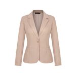MINTLIMIT Womens Casual Work Blazer with Pockets, Khaki 2XL