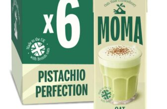MOMA – Pistachio Flavoured Oat Drink – 6 x 1L