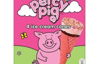 M&S 4 Percy Pig Ice Cream Cones – 4 x 70g